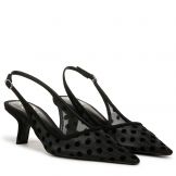 Bianka Polka Dot Mesh Slingback Pump